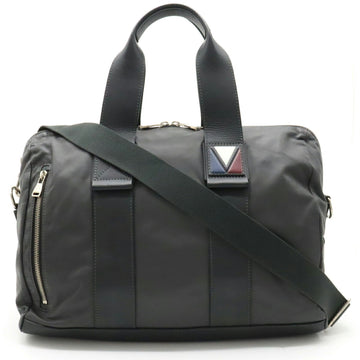 LOUIS VUITTON V Line Start PM Bag Boston Shoulder Leather Asphalt Gray M51113