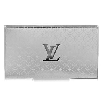 LOUIS VUITTON Porte Cult Champs Elysees Card Case Business Holder M65227 Silver