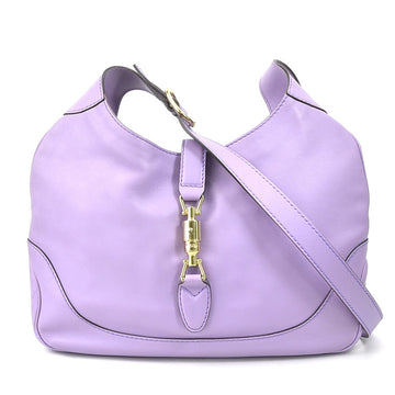 GUCCI Shoulder Bag New Jackie Leather Purple Ladies 277520