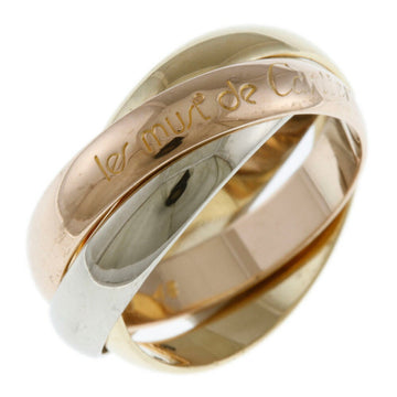 Cartier Trinity Ring No. 8 18K K18 Gold Women's