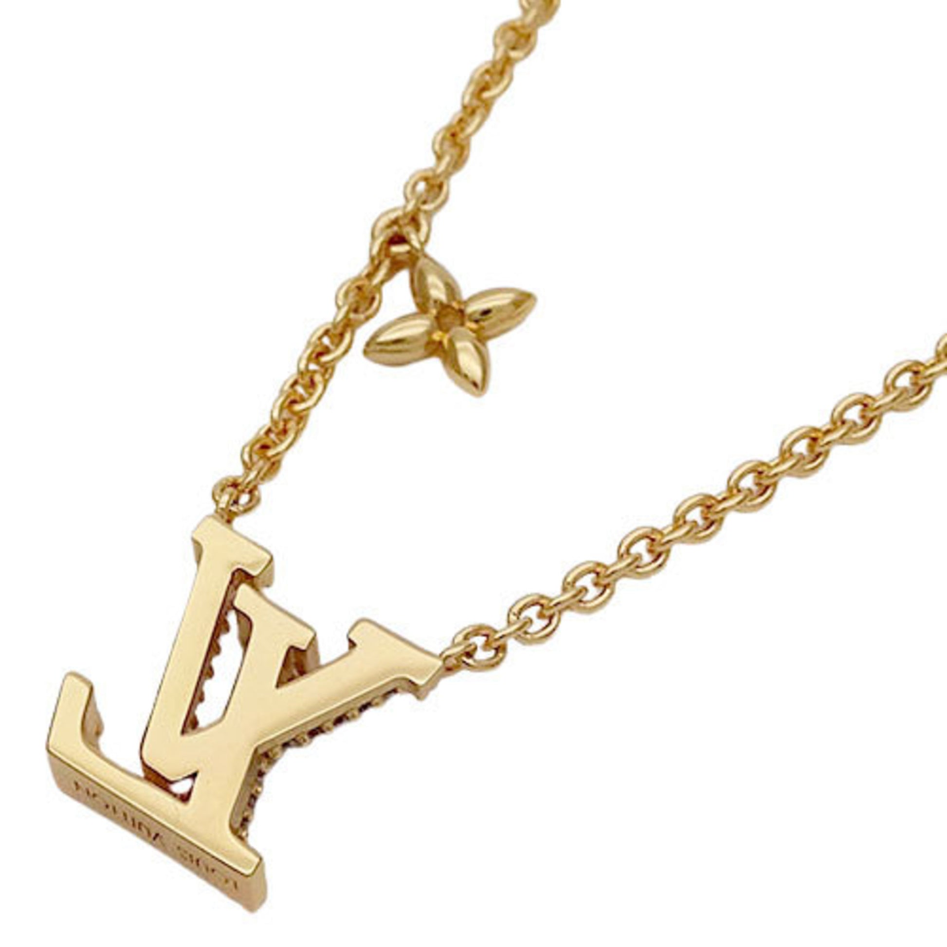  Louis Vuitton M01215 Women's Necklace Collier LV Iconic  Enamel Monogram Flower Pink : Clothing, Shoes & Jewelry