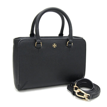 TORY BURCH Handbag Emerson Black Leather Shoulder Bag Women's