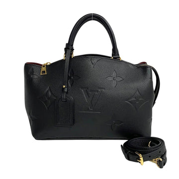 LOUIS VUITTON Petit Palais PM Monogram Empreinte Leather 2way Handbag Shoulder Bag Black