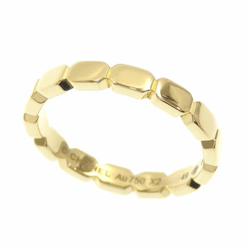 Chanel Premiere Promes Ring Ladies K18YG No. 8.5 #49 2.8g 18K Yellow Gold 750