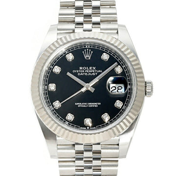 ROLEX Datejust 41 126334G Bright Black Dial Watch Men's