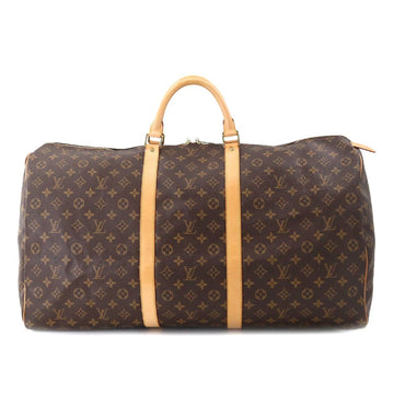 Authentic Louis Vuitton Monogram Keepall 55 Bandoliere Travel Bag F/S DHL  EMS