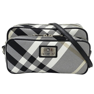 BURBERRY BLUE LABEL Blue Label bag Lady's shoulder canvas white black beige checked pattern