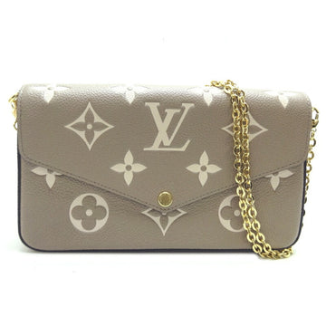 LOUIS VUITTON Pochette Felicie Women's Shoulder Bag M69977 Bicolor Monogram Implant Tourtrell [Gray Beige]