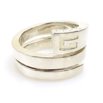 GUCCI Ring G Logo Silver 925 Women's Size 10.5