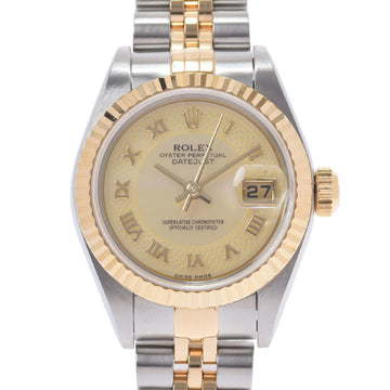 Rolex Datejust 79173NRD Ladies YG / SS Watch Self-winding Yellow Shell Dial