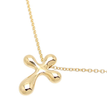 TIFFANY 750YG Elsa Peretti Small Cross Women's Necklace 750 Yellow Gold