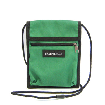 BALENCIAGA EXPLORER POUCH 532298 Men,Women Canvas Shoulder Bag Black,Green