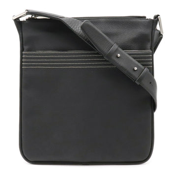 Loewe Repeat Anagram Shoulder Bag Nylon Leather Black