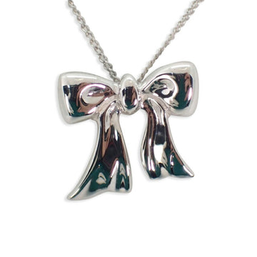 TIFFANY 925 ribbon necklace pendant