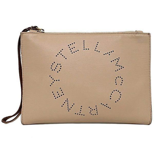 Stella mccartney deals logo clutch