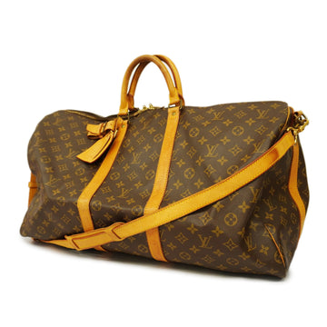 LOUIS VUITTONAuth  Monogram Keepall Bandouliere 55 M41414 Men,Women,Boston Bag