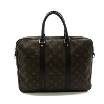 LOUIS VUITTON Porto de Cuman Voyage PDV PM Brown Monogram macassar PVC coated canvas M52005