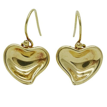 TIFFANY&Co. Earrings Women's 750YG Yellow Gold Elsa Peretti Full Heart Hook