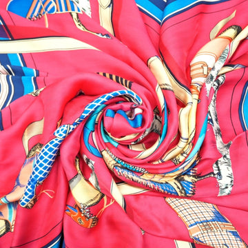 HERMES/ Couvertures et Tenues de Jour Bandana Horsewear Carregean Scarf Multicolor Women's