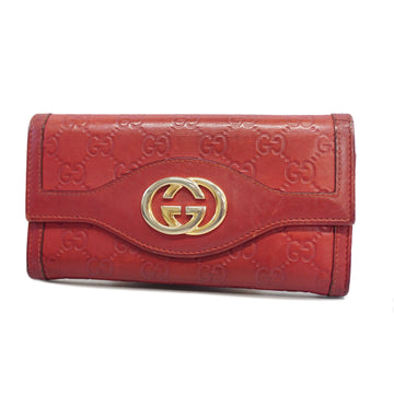 Gucci bi-fold long wallet Gucci sima 282434 leather red