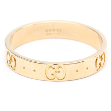 GUCCI Icon Pink Gold [18K] Fashion No Stone Band Ring Pink Gold