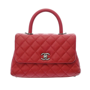 CHANEL matelasse XS red tone A92990 ladies caviar skin bag