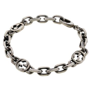 GUCCI Bracelet Interlocking G Silver 925 Women's