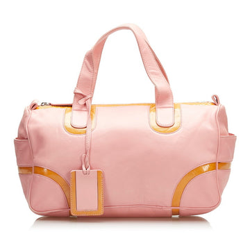 Loewe Anagram Handbag Pink Leather Ladies LOEWE