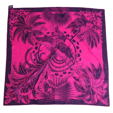 HERMES Scarf Carre 70 Mythiques phoenix Phoenix Silk 100% Ladies Pink/Navy