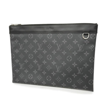 LOUIS VUITTON Clutch Bag Monogram Eclipse Pochette Discovery M62291 Black Men's