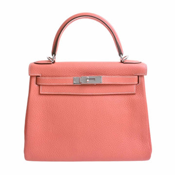 HERMES Taurillon Kelly 27 Handbag Pink Ladies