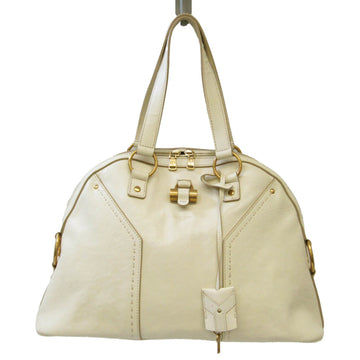YVES SAINT LAURENT Muse 156464 Women's Leather Handbag,Shoulder Bag Off-white