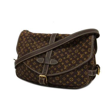 LOUIS VUITTONAuth  Monogram Mini Lin Saumur M95227