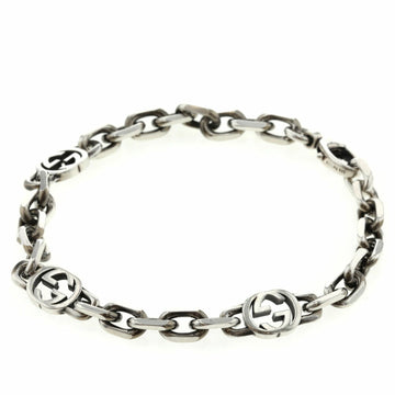 GUCCI Bracelet Interlocking G Chain Silver 925 Men's
