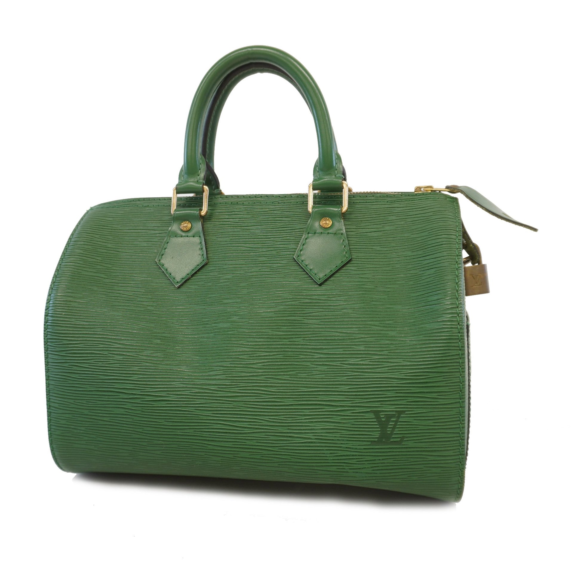 Louis Vuitton Borneo Green Epi Leather Speedy 25 Boston PM 861330