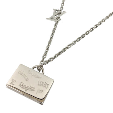 Louis Vuitton Collier LV Aloha Case Necklace M63645 Pendant Men's Silver Color Back Charm Rocket