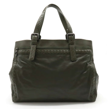 BOTTEGA VENETA Intrecciato Tote Bag Shoulder Khaki