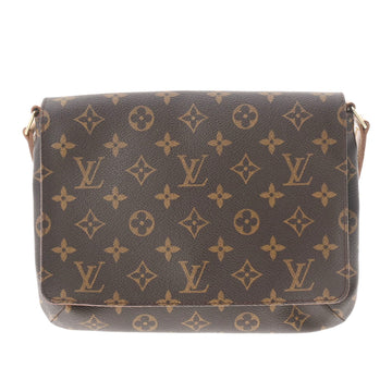 LOUIS VUITTON Monogram Musette Tango Short Brown M51257 Women's Canvas Shoulder Bag