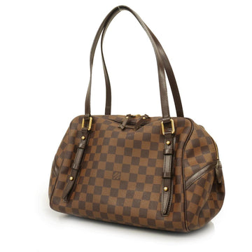 LOUIS VUITTON Shoulder Bag Damier Rivington PM N41157 Ebene Ladies