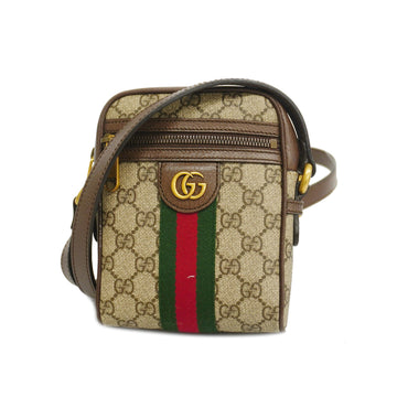 GUCCIAuth  Sherry Line Shoulder Bag 598127 GG Supreme,Leather Beige,Brown