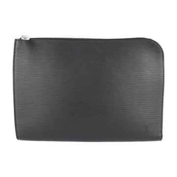 LOUIS VUITTON Pochette Joule PM NM2 Clutch Bag M62646 Epi Leather Noir Black L-shaped Zipper Second