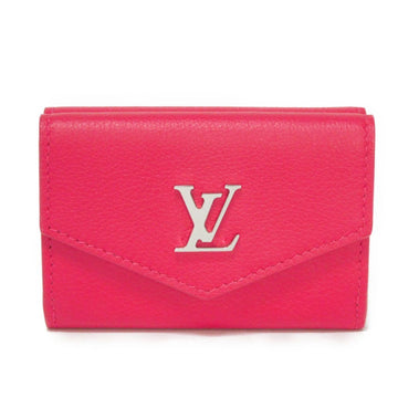 LOUIS VUITTON Trifold Wallet Portefeuille Lock Mini Pink LV Signature Compact Logo Hot M67858 Ladies Bill Purse