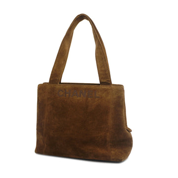 CHANELAuth  Tote Bag Women's Suede Brown