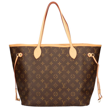 LOUIS VUITTON Neverfull MM Monogram Tote Bag Canvas Brown Women's