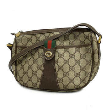 GUCCI Shoulder Bag GG Supreme Sherry Line 89 02 032 Brown Women's