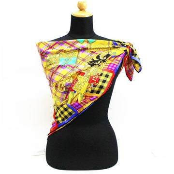 VERSACE scarf muffler stole multicolor check pattern Versarce | Ladies