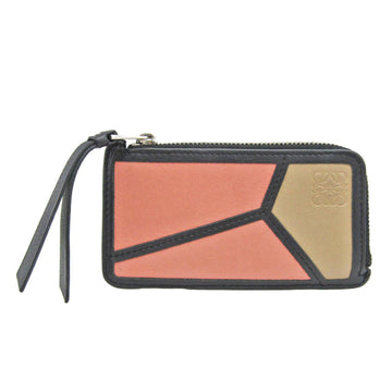 LOEWE Puzzle Card Case C510K07X02 Women's Leather Coin Purse/coin Case Beige,Black,Pink