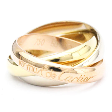 CARTIER Trinity Pink Gold [18K],White Gold [18K],Yellow Gold [18K] Fashion No Stone Band Ring Gold