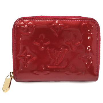 LOUIS VUITTON Zippy Coin Purse Women's Case M91735 Vernis Rouge Grenadine