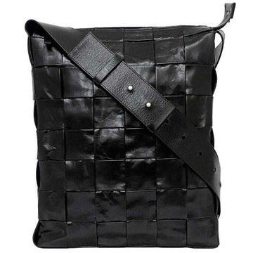 BOTTEGA VENETA Shoulder Bag Black Cassette Maxi Intrecciato 651480 VCQ71 Leather Men's